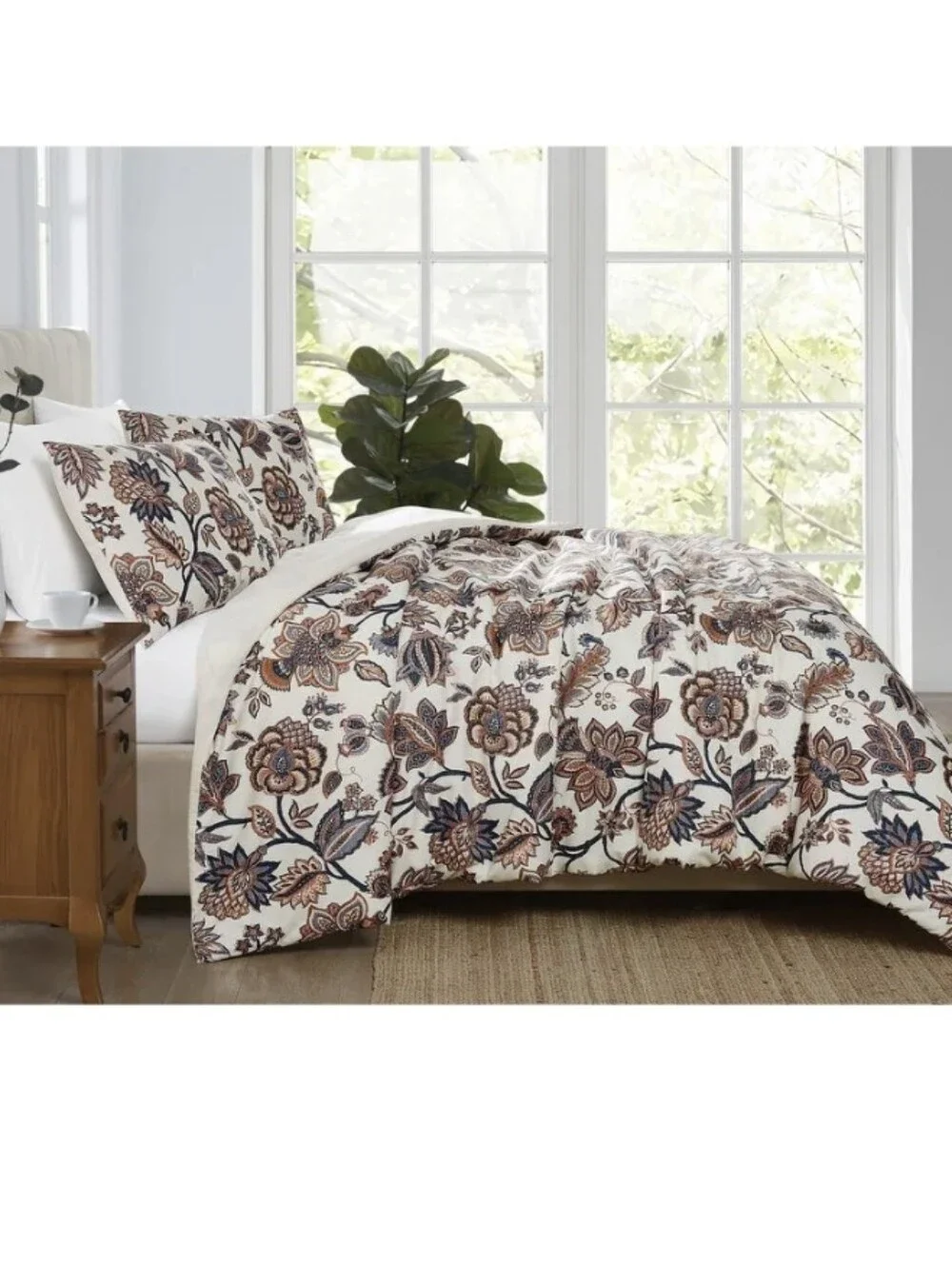 Cannon Chloe Jacobean Duvet Cover Set with Shams